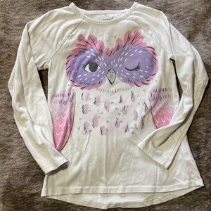 Jumping Beans Girls Size 8 Long-sleeved t-shirt. Owl design. Very cute 🥰